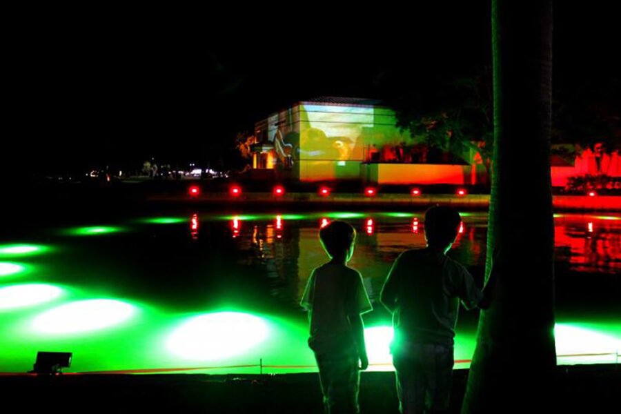 Underwater Light Installation Wannemacher Jensen Architects, Inc