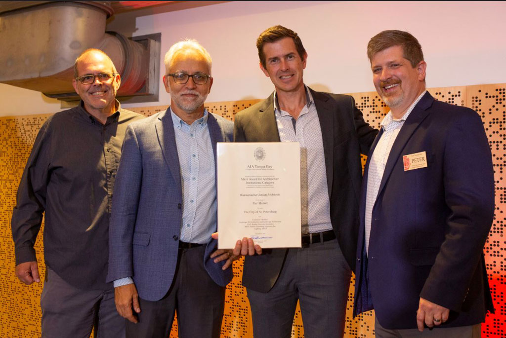 St. Pete Pier Market Managers with Award